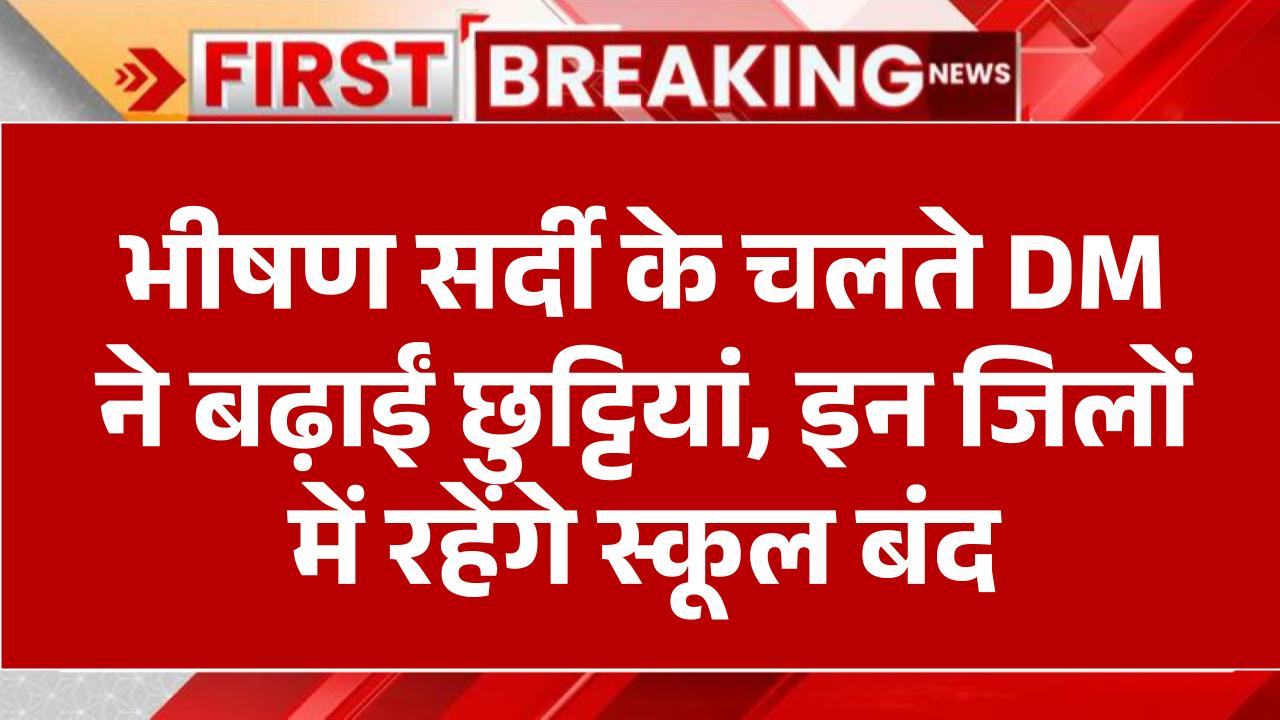 UP School Closed: भीषण सर्दी के चलते DM ने बढ़ाईं छुट्टियां, इन जिलों में रहेंगे स्कूल बंद